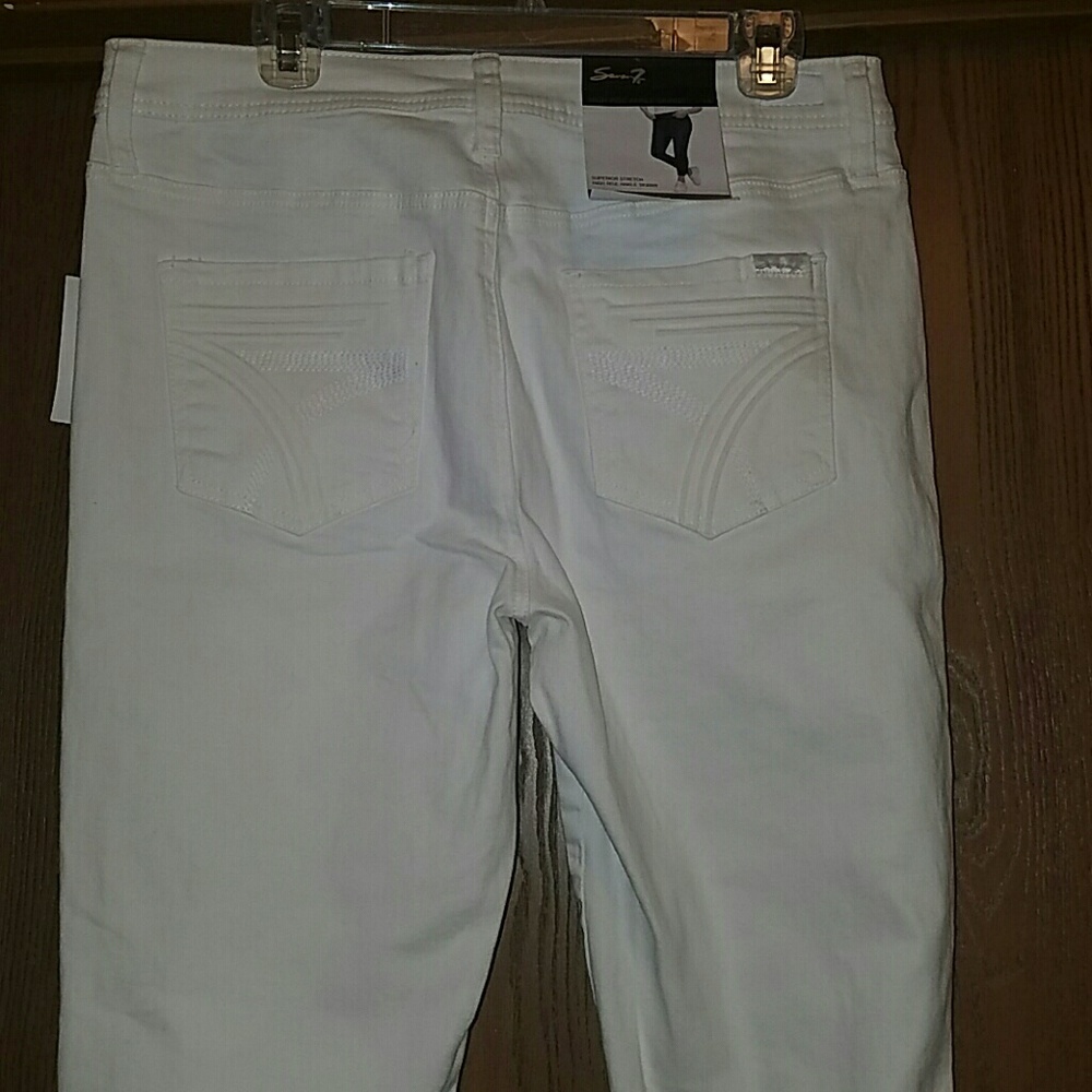 COPY - Seven skinny ankle white jeans
